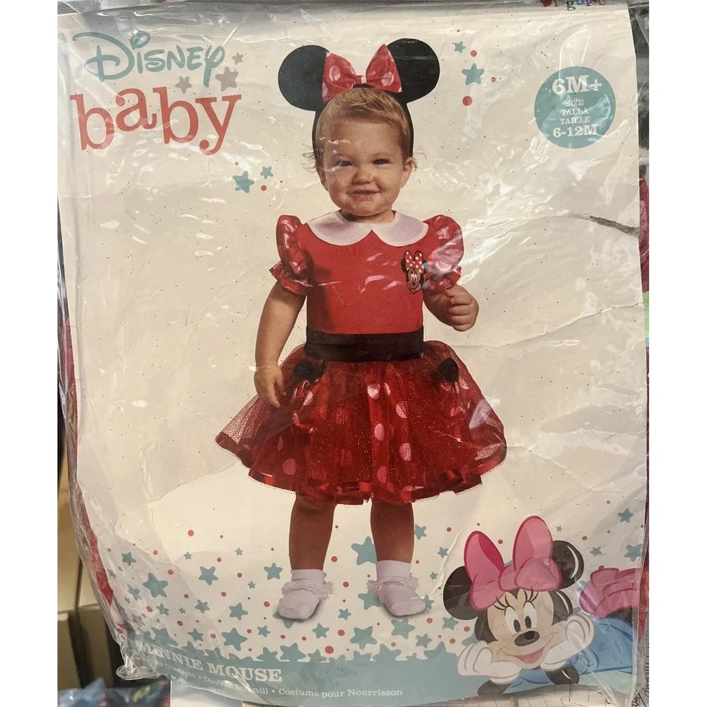 Minnie‎ Mouse Infant Baby Girl Child Halloween/Costume Red 6-12 months